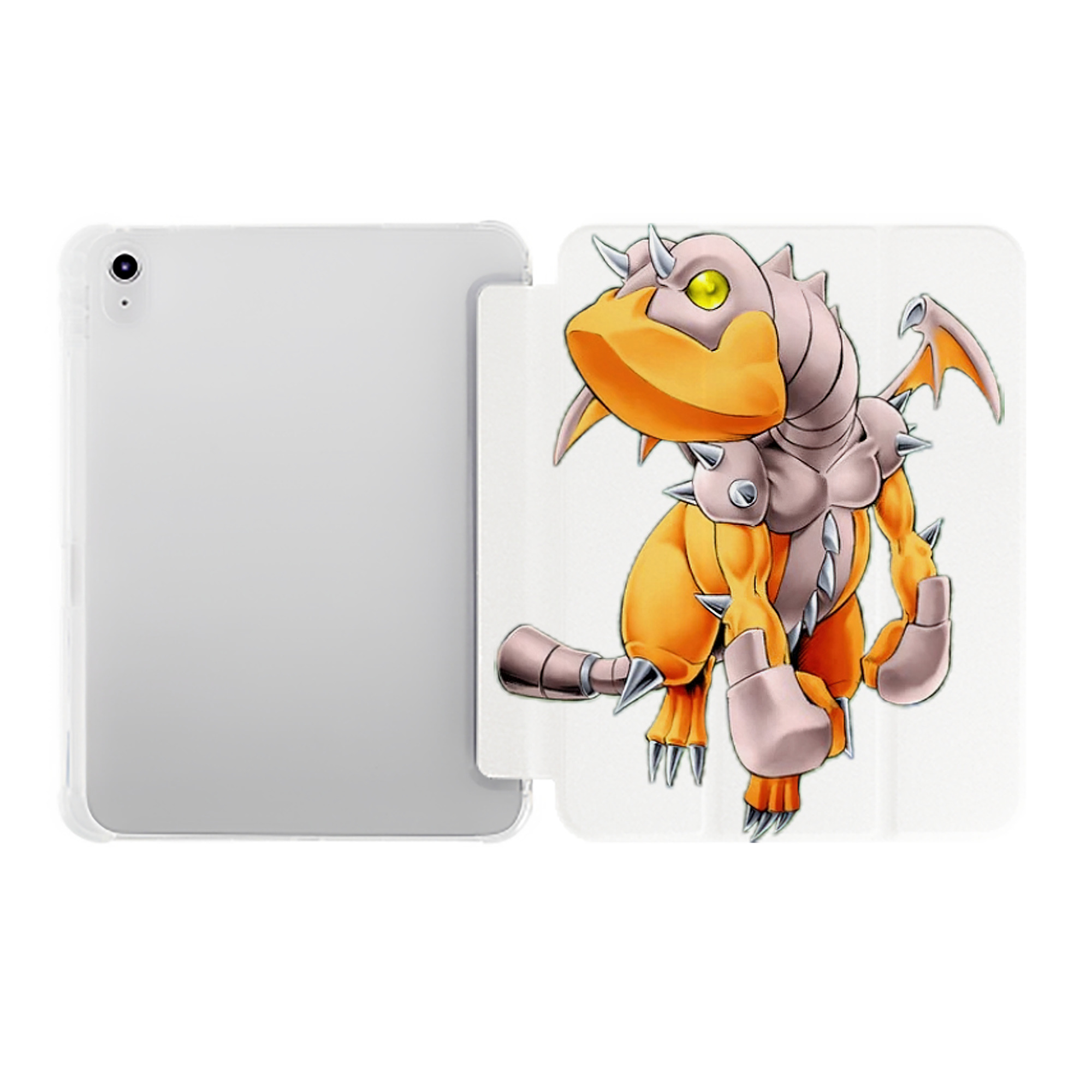 （画像用） 遊☆戯☆王 Yu-Gi-Oh! IPad ケース ペン収納付き 三つ折りスタンド PUレザー×シリコン 対応機種9.5/10.5/10.9インチ